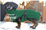 DRYUP Cape - Dackel - Hundebademantel - grün