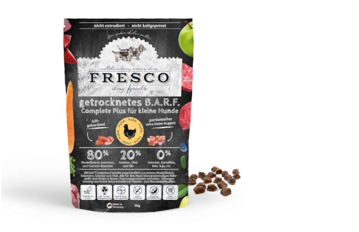 Fresco Trockenbarf Complete Plus Pute für kleine Hunde