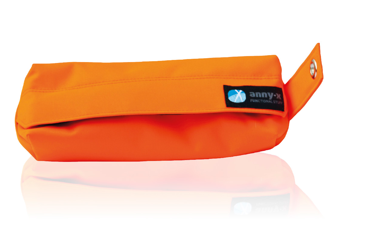 AnnyX-Futterbeutel Apportierbeutel in leuchtend orange für besseres Auffinden