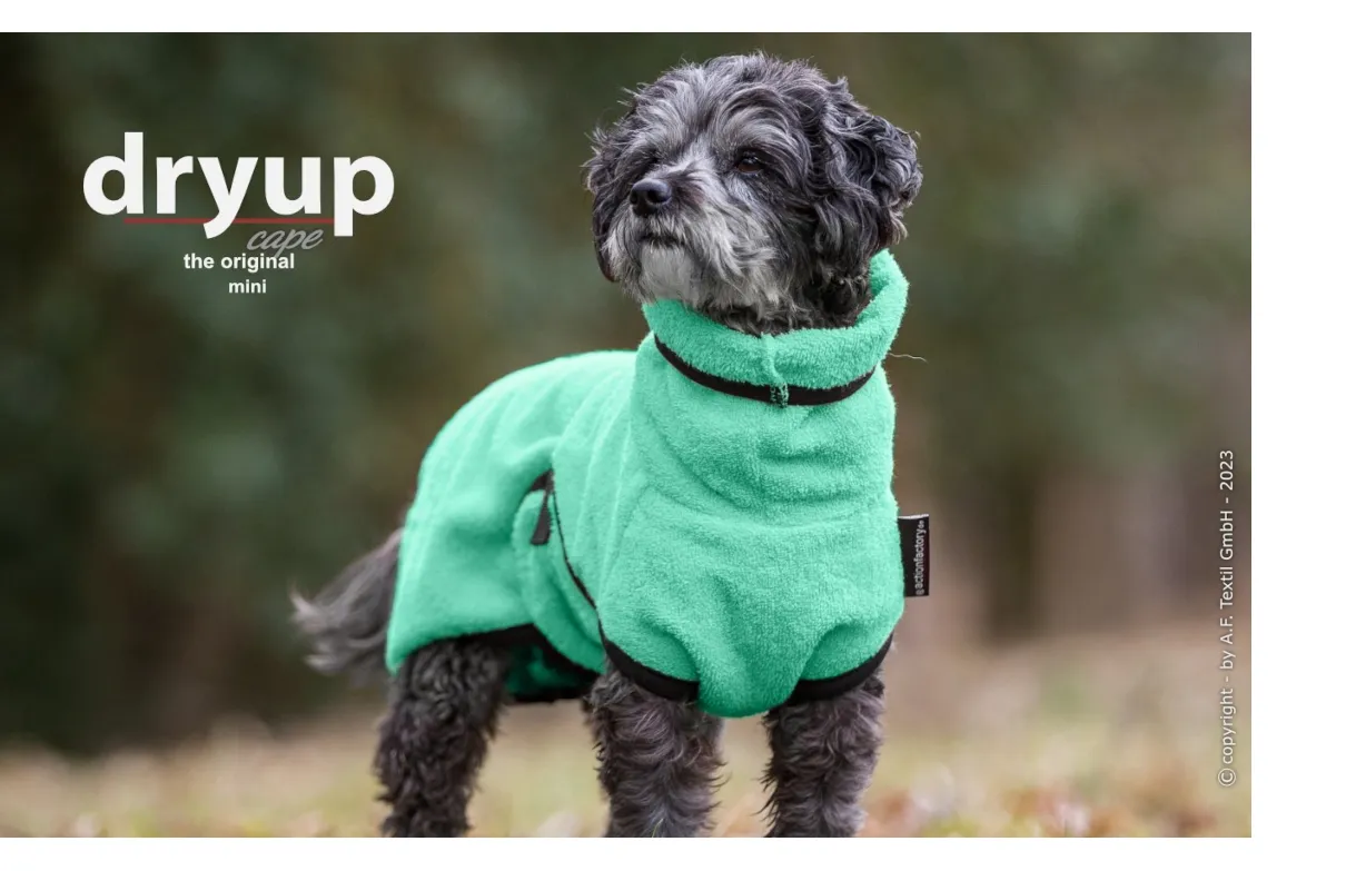 DRYUP Cape - MINI - Hundebademantel - mint - DRYUP-Bademantel-MINI-mint