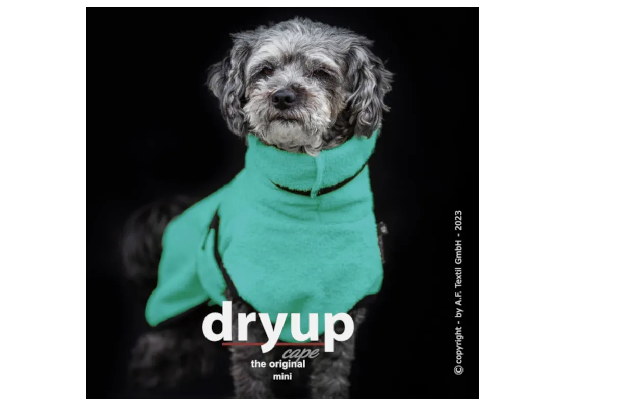 DRYUP Cape - MINI - Hundebademantel - mint - DRYUP-Bademantel-MINI-mint-neue Farbe