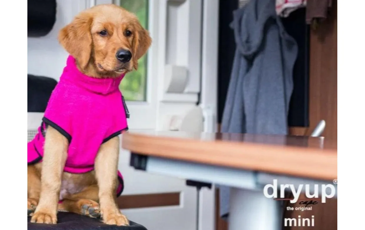 DRYUP Cape - MINI - Hundebademantel - pink - DRYUP-Bademantel-MINI-pink