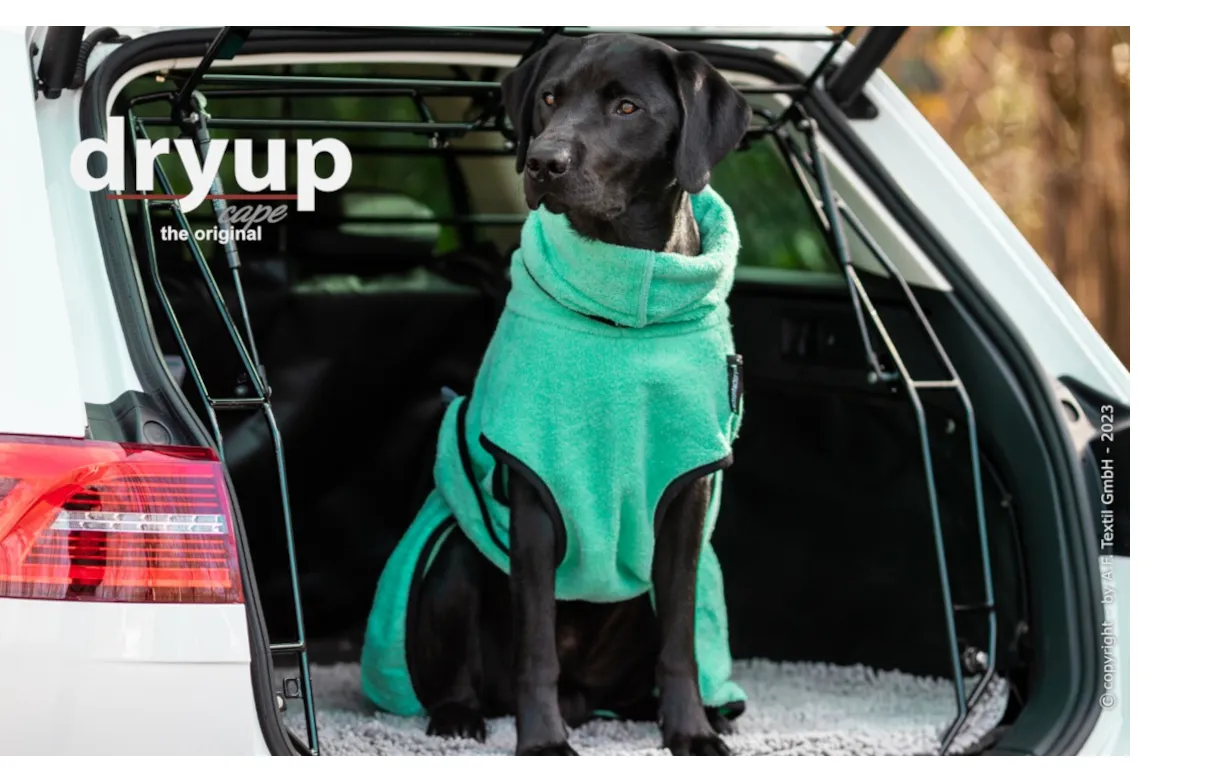 DRYUP Cape - Hundebademantel - mint - DRYUP-Bademantel-mint--neue Farbe