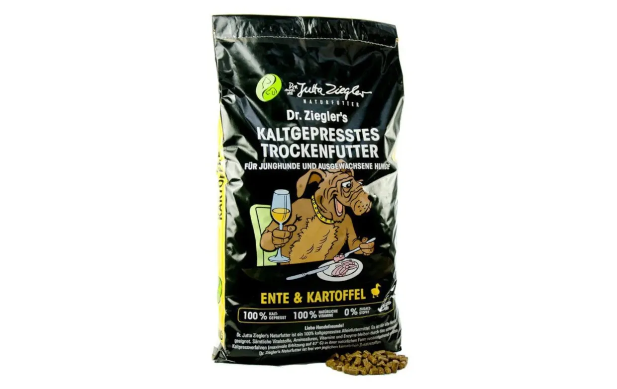 Dr. Ziegler-Ente-Kartoffel - Kaltgepresstes Hundetrockenfutter
