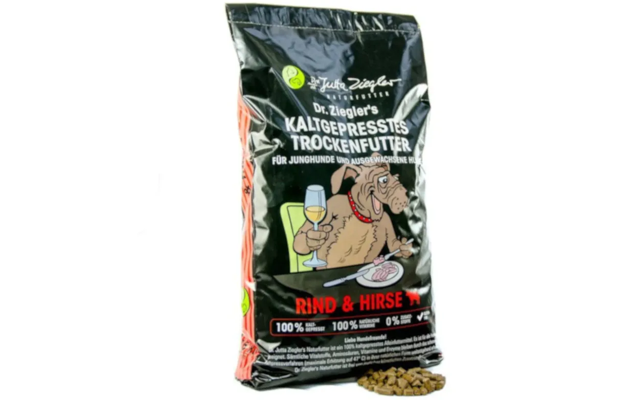 Dr. Ziegler-Rind-Hirse - kaltgepresstes Hundetrockenfutter - Alleinfutter