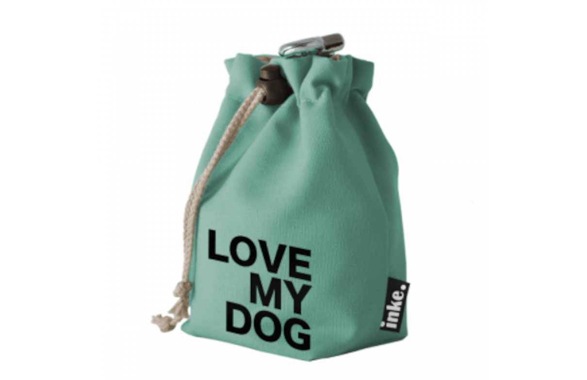 Leckerlibeutel XL-mint-schwarz_Love_my_dog