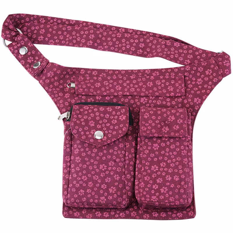 Nijens Leckerli-Tuben-Tasche, pink, mit Pfötchendruck - Nijens_Lefkada_053