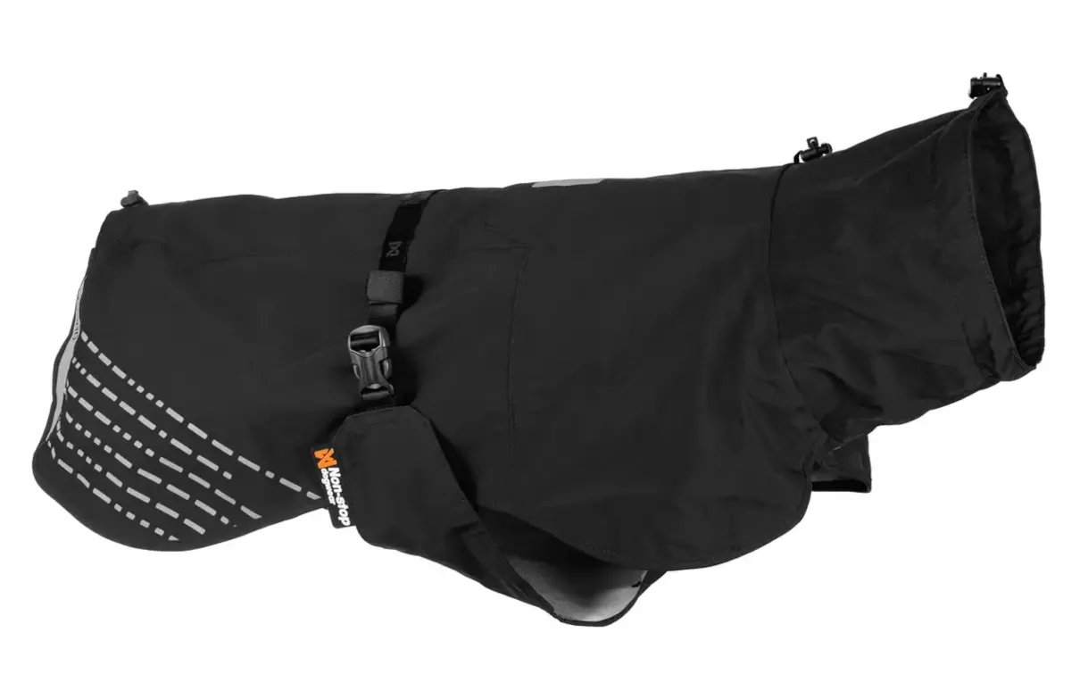 Non-stop Dogwear-Fjord-Regenmantel-schwarz