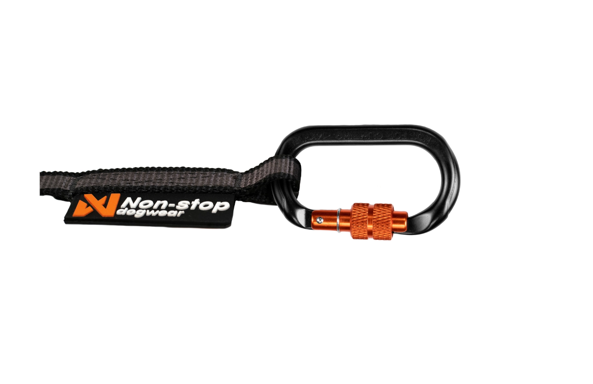 Non-stop Dogwear Touring Bungee Leine Karabiner schmale Leine