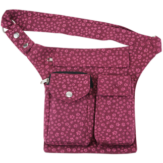 Nijens Leckerli-Tuben-Tasche, pink, mit Pfötchendruck