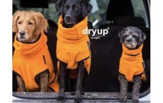 DRYUP Cape - MINI - Hundebademantel - clementine