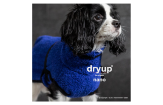 DRYUP Cape - Nano - Hundebademantel - bluebery