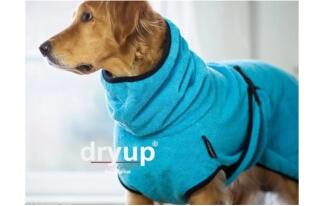 DRYUP Cape -Hundebademantel - cyan