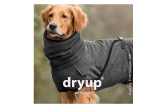 DRYUP Cape -Hundebademantel - anthrazit - NEUE FARBE