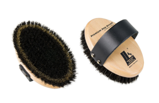 Premium Hundebürste schmal 100% Rosshaar