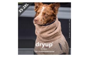DRYUP Cape -Hundebademantel - coffee - NEUE FARBE - DRYUP-Bademantel-coffee