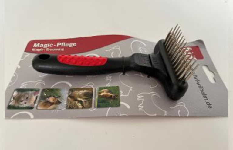 YIRU Große Hundebürste Für Langhaarige Hunde – 27 Mm, Hart, Für Doppelt Beschichtetes Fell