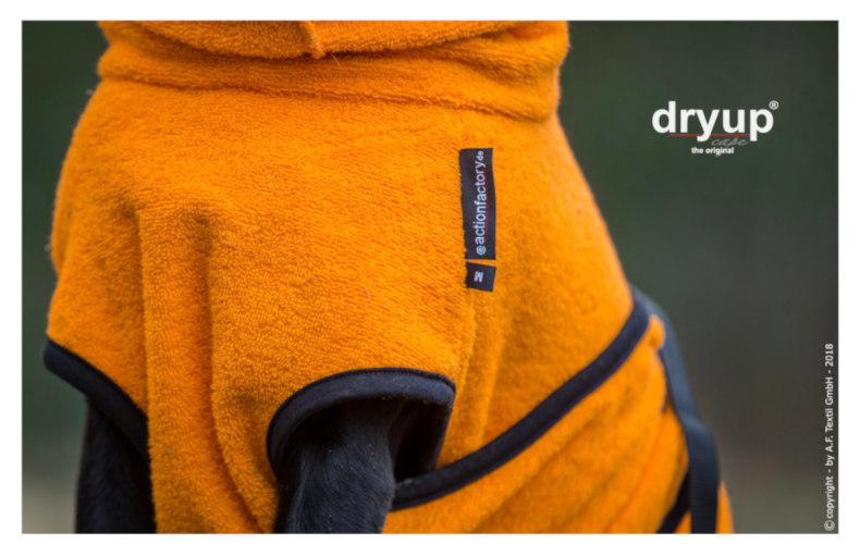 DRYUP Cape - Hundebademantel - clementine - DRYUP-Bademantel-clementine-downside