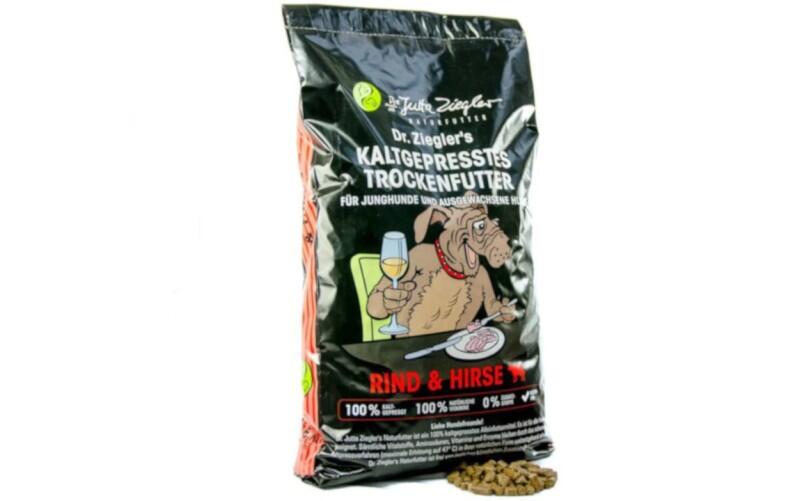 Dr. Ziegler-Rind-Hirse - kaltgepresstes Hundetrockenfutter - Alleinfutter