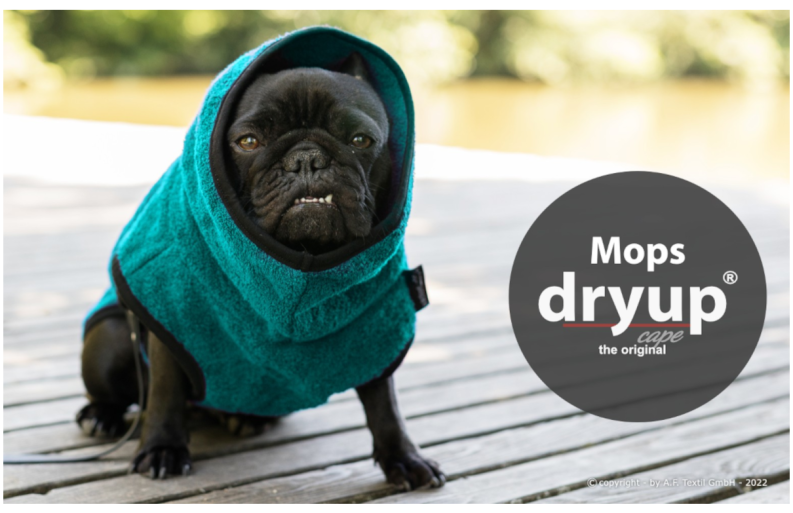 DRYUP-Bademantel-MOPS-petrol