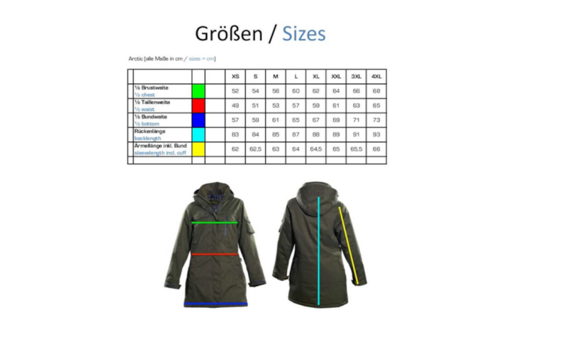 OWNEY_Wintermantel_Arctic_Groessentabelle