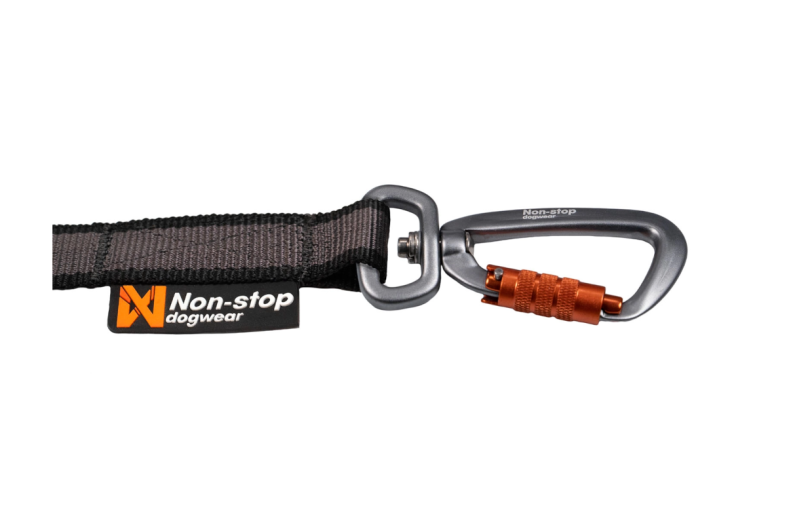Non-stop Dogwear Touring Bungee Leine Karabiner breite Leine